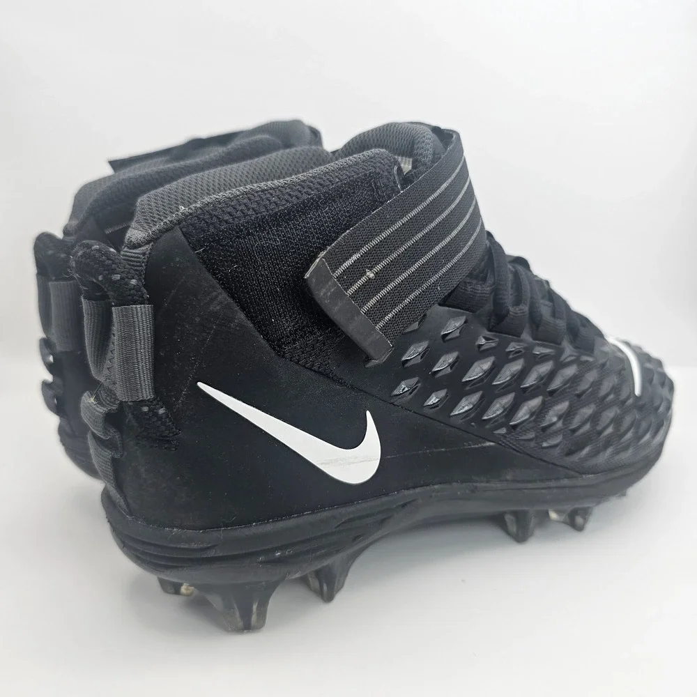 Nike Force Savage Elite 2 Football Cleats Black White AH4000-002 Men's 7.5